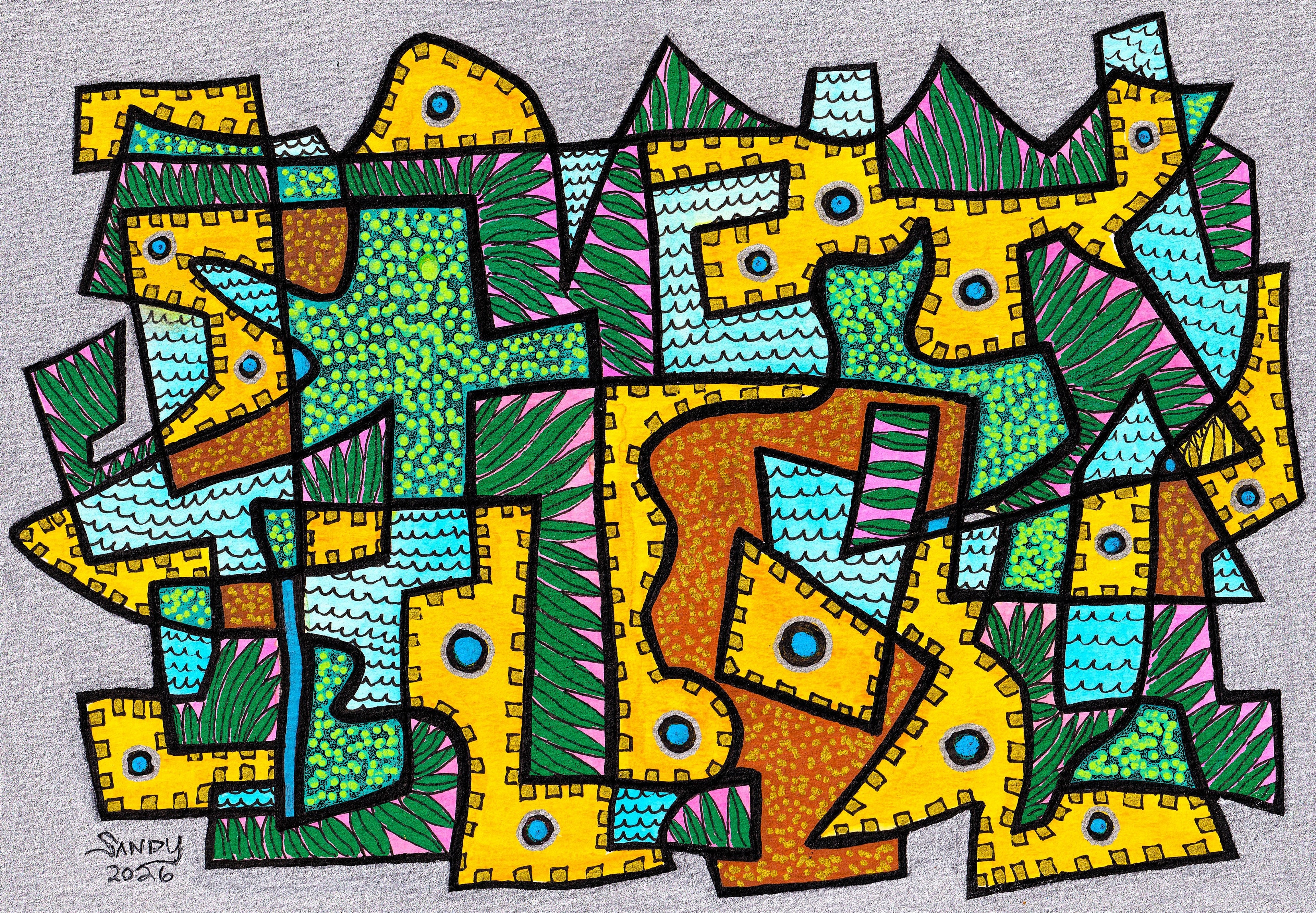 Abstract Middle Eastern Theme